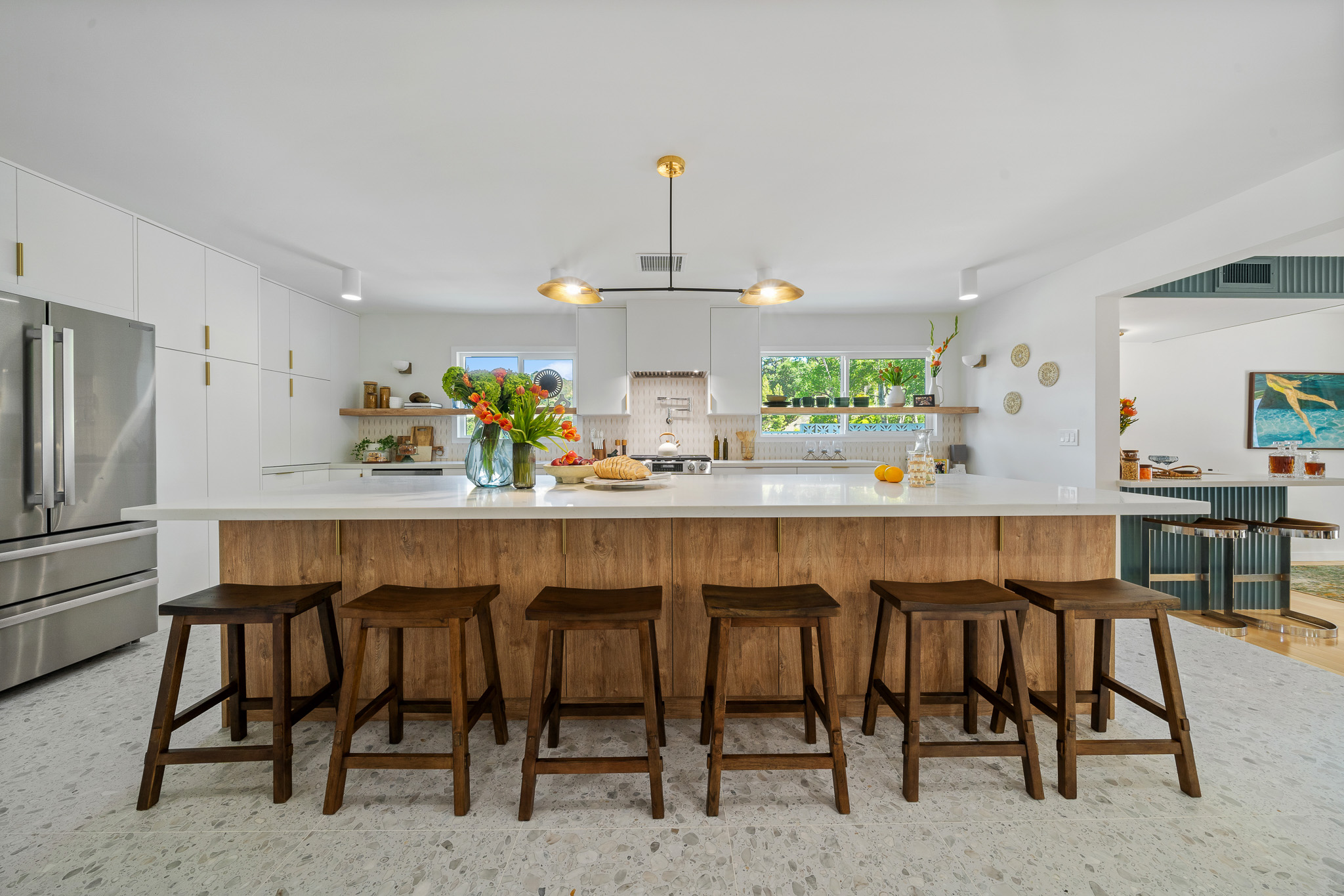Contemporary Open Plan Kitchen Kitchen Remodel in Los Angeles, CA by Green Works Construction & Design Inc project photo 6