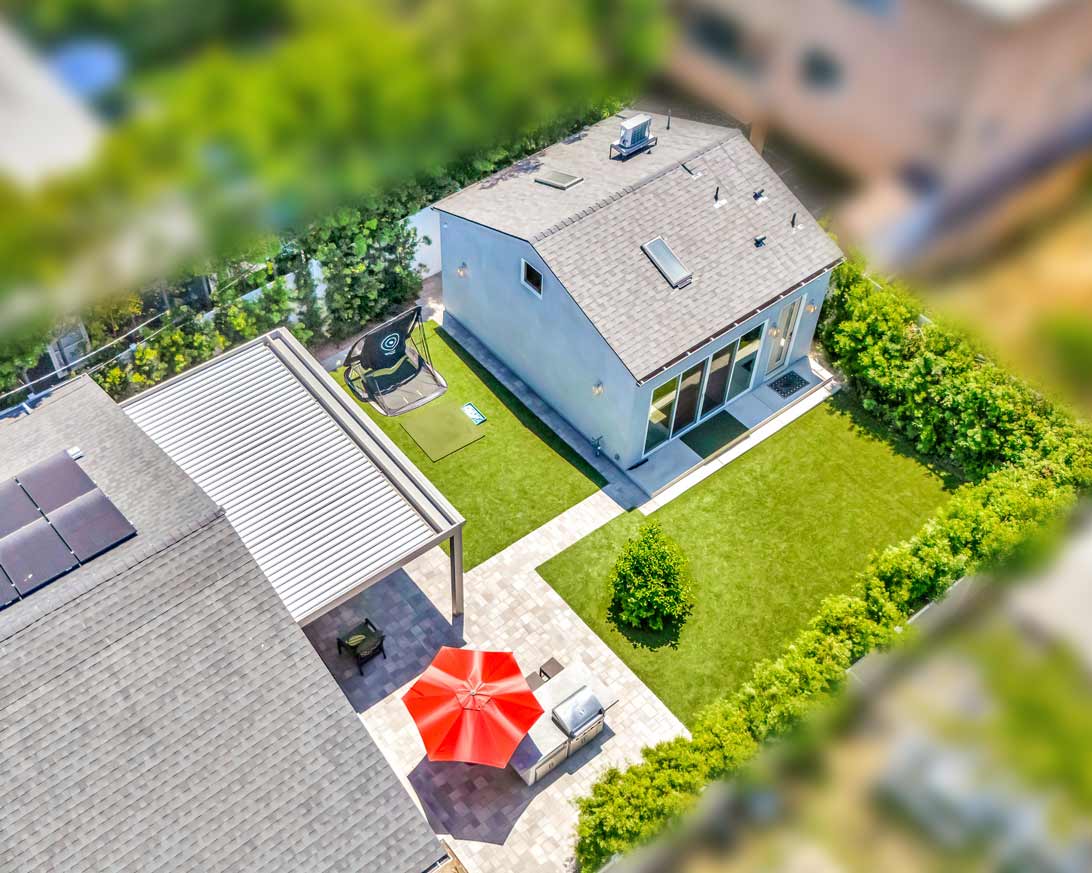 ADU backyard construction in Los Angeles